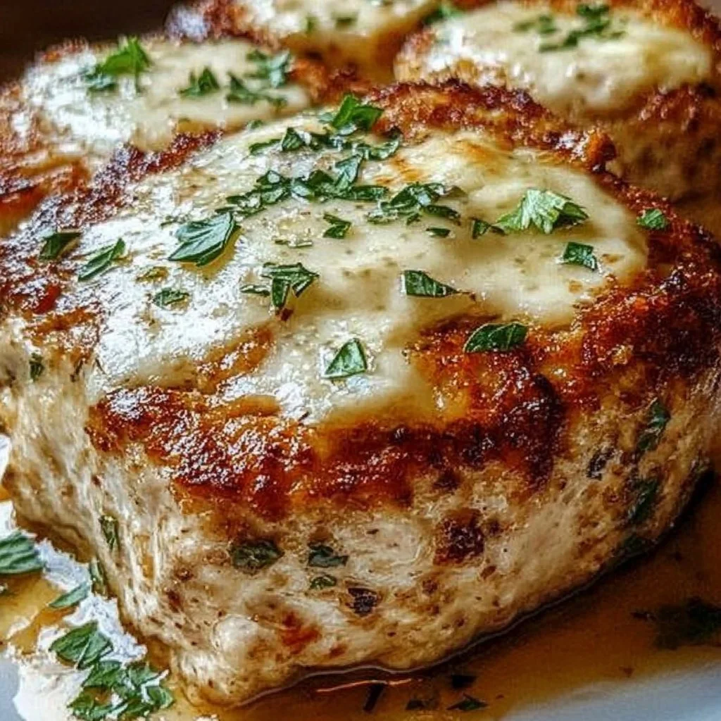 Delicious Parmesan Chicken Meatloaf served on a plate
