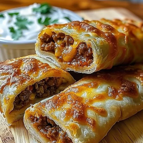 Cheesy taco sticks served with dipping sauce