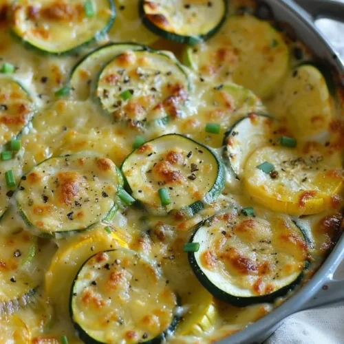 Creamy Gouda and Veggie Bake with fresh vegetables and melted cheese