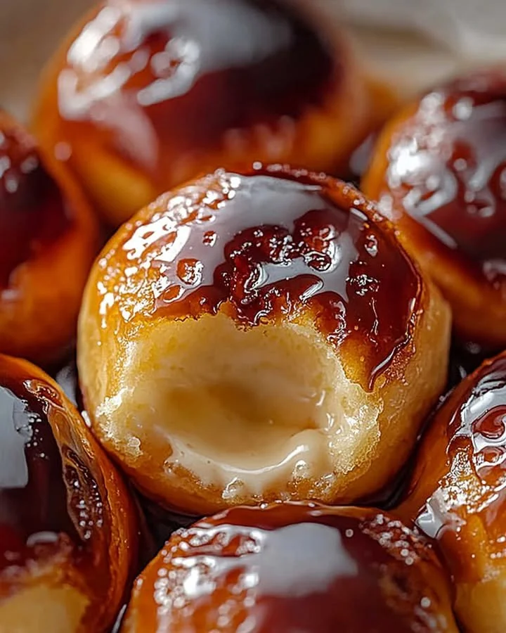 Decadent crème brûlée donuts topped with caramelized sugar and vanilla cream