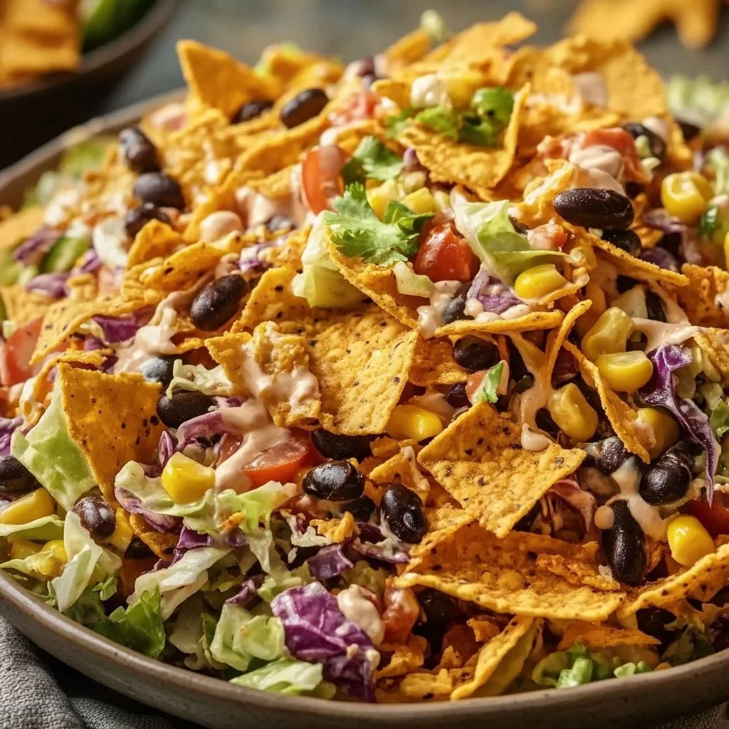 Crunchy cabbage salad with black beans for a healthy meal