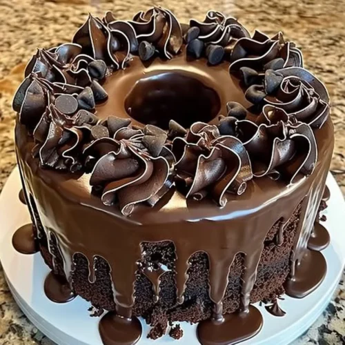 Delicious Death by Chocolate Cake rich in layers of chocolate goodness