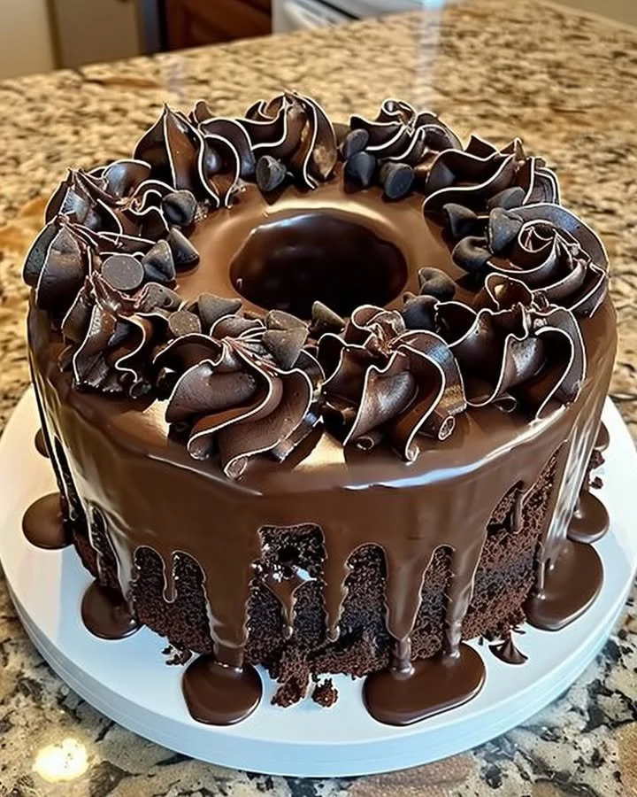 Delicious Death by Chocolate Cake rich in layers of chocolate goodness