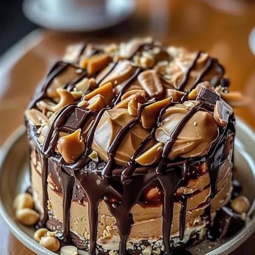 Delicious dessert featuring chocolate peanut butter for a rich indulgence