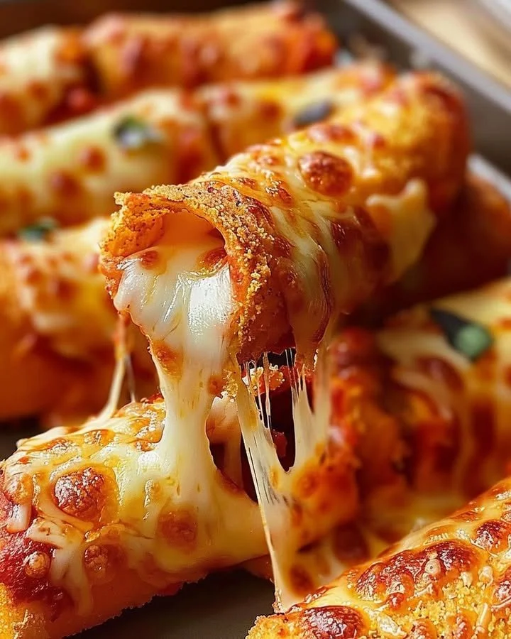 Plate of Doritos Pizza Rolls, crispy snacks filled with pizza flavor.