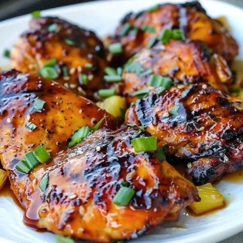 Delicious easy Hawaiian chicken served with pineapple and vegetables