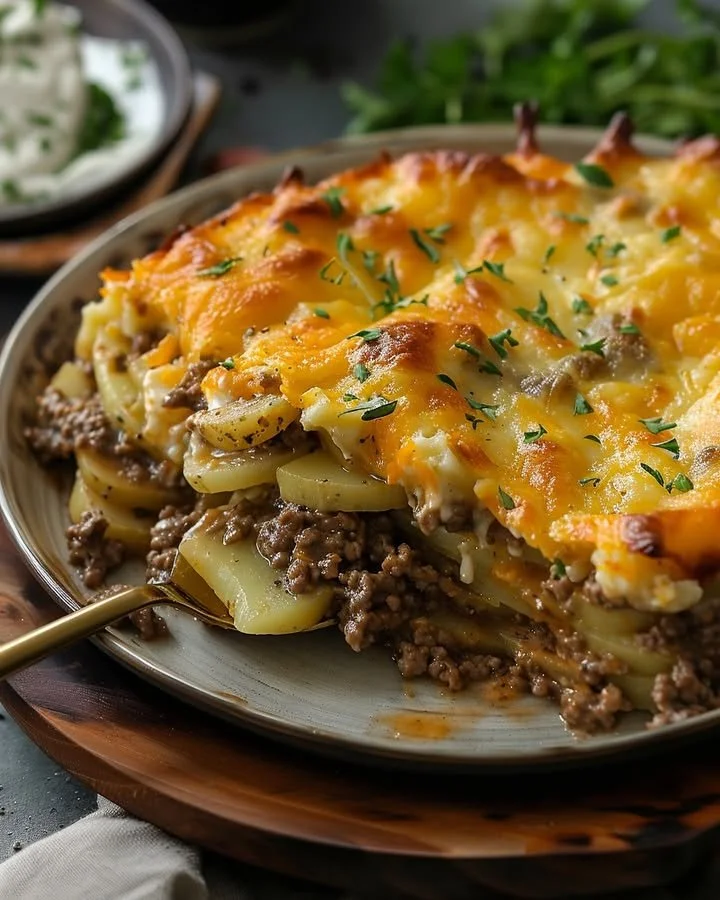 Delicious easy hobo casserole dish with vegetables and meat