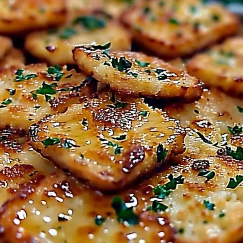 Garlic Bread Ritz Bits snack with cheese and herbs