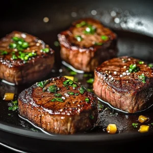 Garlic Butter Brazilian Steak served with sides on a plate