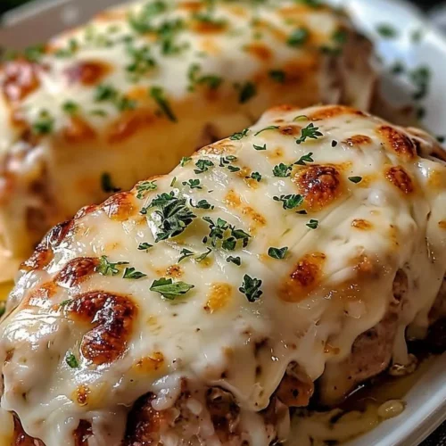 Garlic Parmesan Chicken Meatloaf, a delicious and easy dinner recipe
