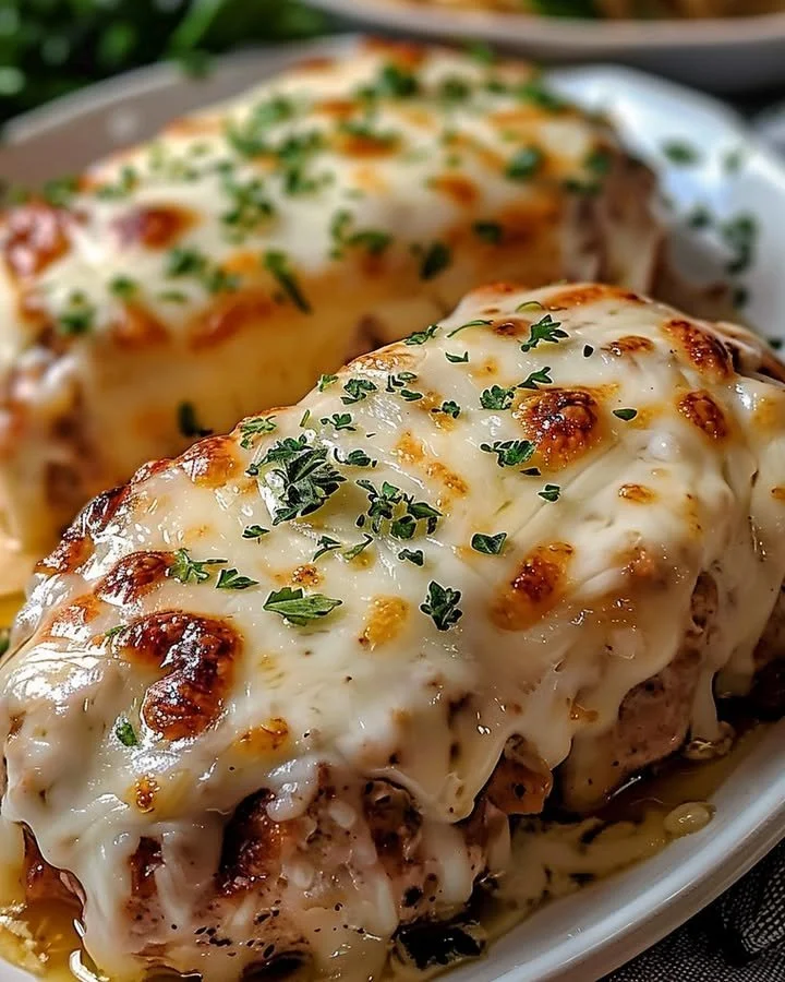 Garlic Parmesan Chicken Meatloaf, a delicious and easy dinner recipe