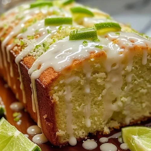 Key Lime Pound Cake with a vibrant Key Lime Glaze