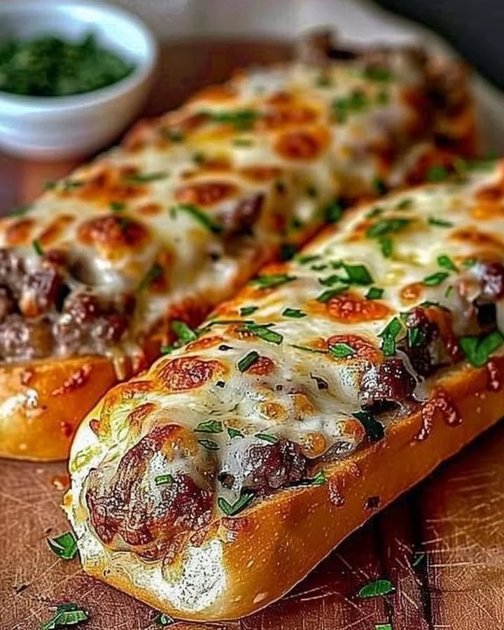 Philly Cheesesteak Stuffed Cheesy Breadsticks on a plate
