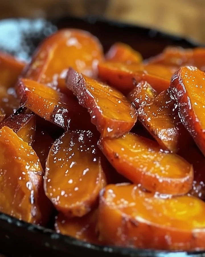 Southern Candied Sweet Potatoes dish served in a bowl
