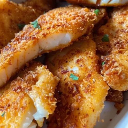 Spicy beer-battered crispy fried fish served with lemon and tartar sauce