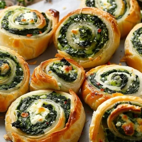 Plate of delicious spinach pinwheels filled with cream cheese and herbs