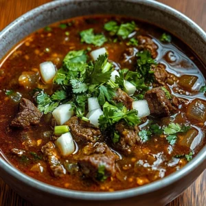 Delicious traditional Mexican Birria served with fresh toppings and broth