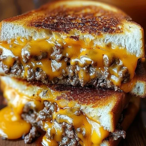 Ultimate patty melt sandwich with secret sauce and grilled onions