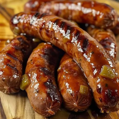 Delicious Zesty Mississippi Cocktail Sausages served on a platter